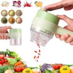 4-in-1 Electric Vegetable Cutter & Food Chopper – Multifunctional Handheld Slicer & Cooking Hammer