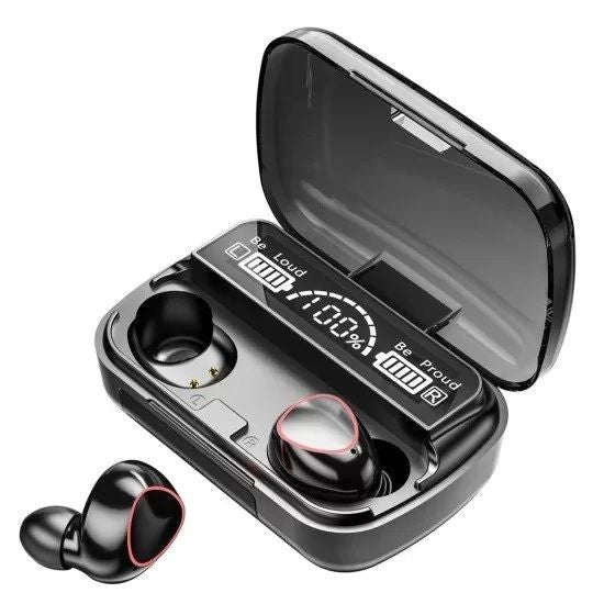 "M10 TWS Wireless Earbuds – Bluetooth 5.1, 9D HiFi Sound, Touch Control & Waterproof"